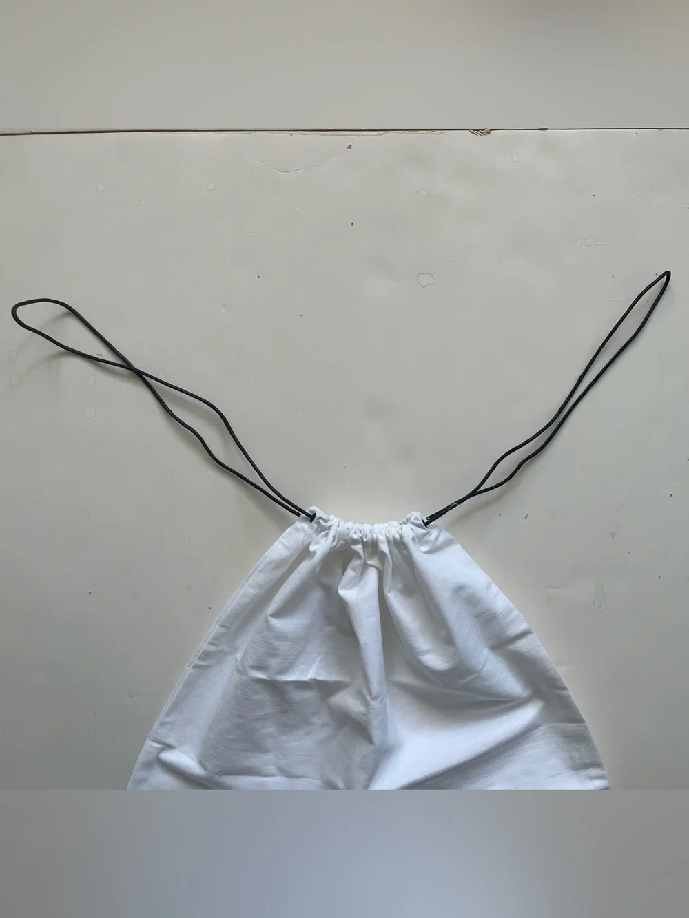 Kenzo Paris Duster (Shoe) Bag ,White, Drawstring top closure 17X16 inches